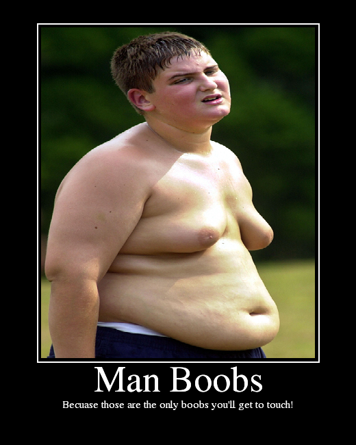 huge man boobs