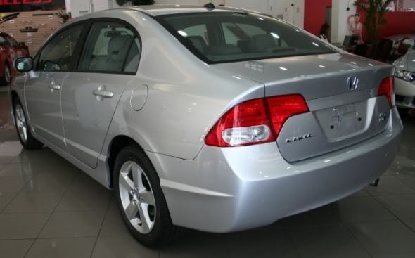 Traseira do Honda Civic
