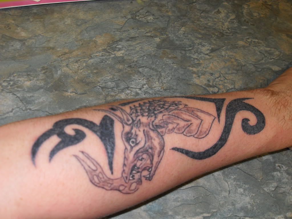 hawaiian dragon tattoo