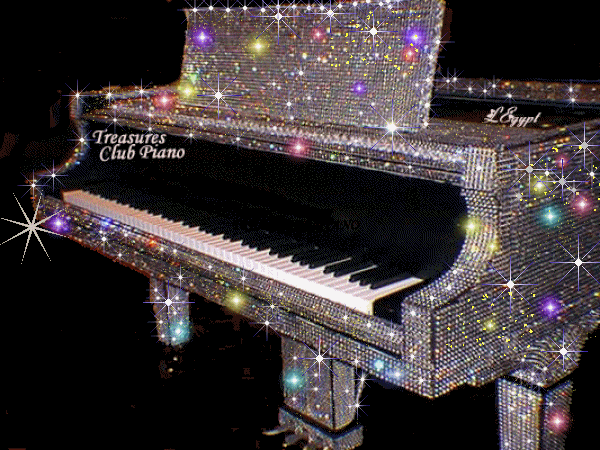 SILVER GLITTER MUSIC PIANO Pictures, Images and Photos