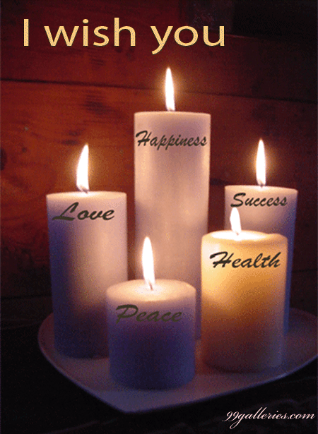 WISH HOPE SUCCESS LOVE HAPPINESS CANDLE Pictures, Images and Photos