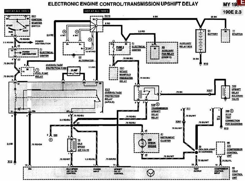 Wiring diagram for 1991 mercedes 190e #6
