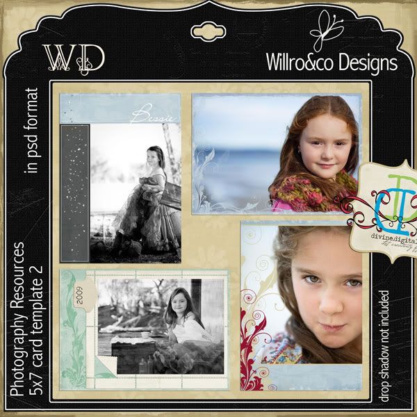 5x7 card template 2