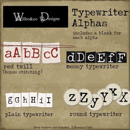 typewriter alpha