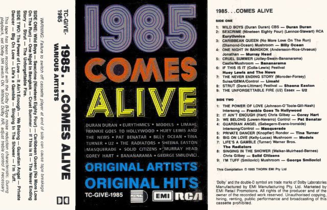 02. Sexcrime (Nineteen Eighty Four) - Eurythmics 03. Caribbean Queen (No More Love On The Run) - Billy Ocean 04. One Night in Bangkok - Murray Head