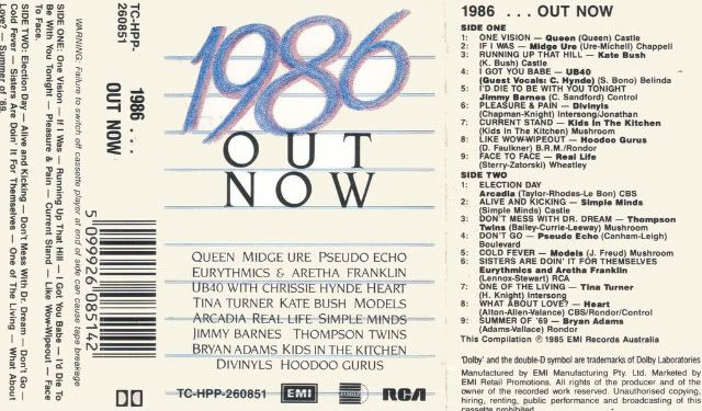 80s Tapes: 1986 Out Now