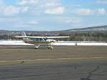 Cessna 177B Cardinal arriving at Barnes Municipal Airport 