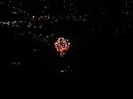 Fireworks seen from the air
