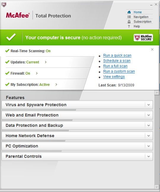 Mcafee Total Protection Home Edition Full Trusted Traveler