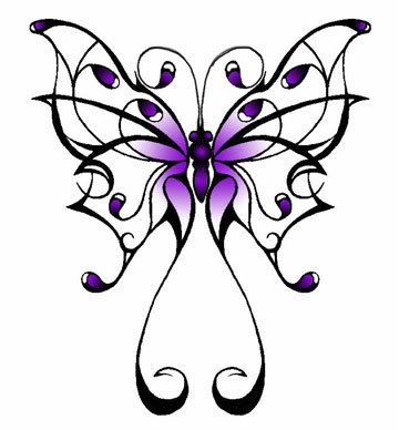 butterflies tattoo. picture of utterfly tattoo.