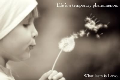 life temporary/ love lasts