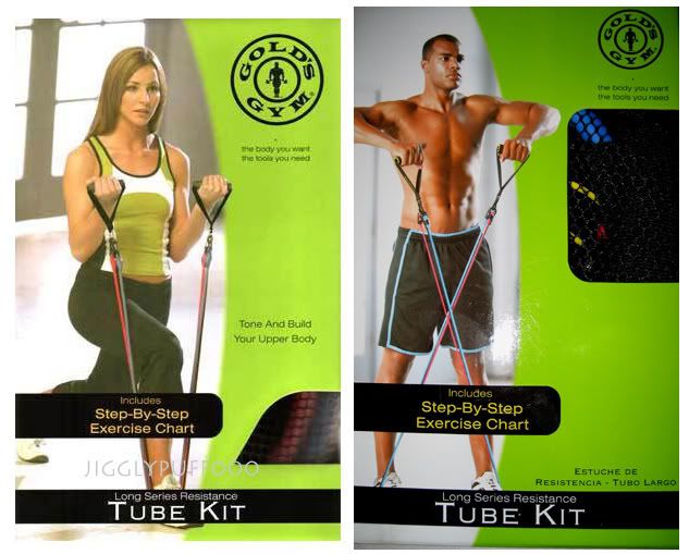 GOLD'S GYM EXERCISE 3 BAND LONG SERIES TUBE KIT