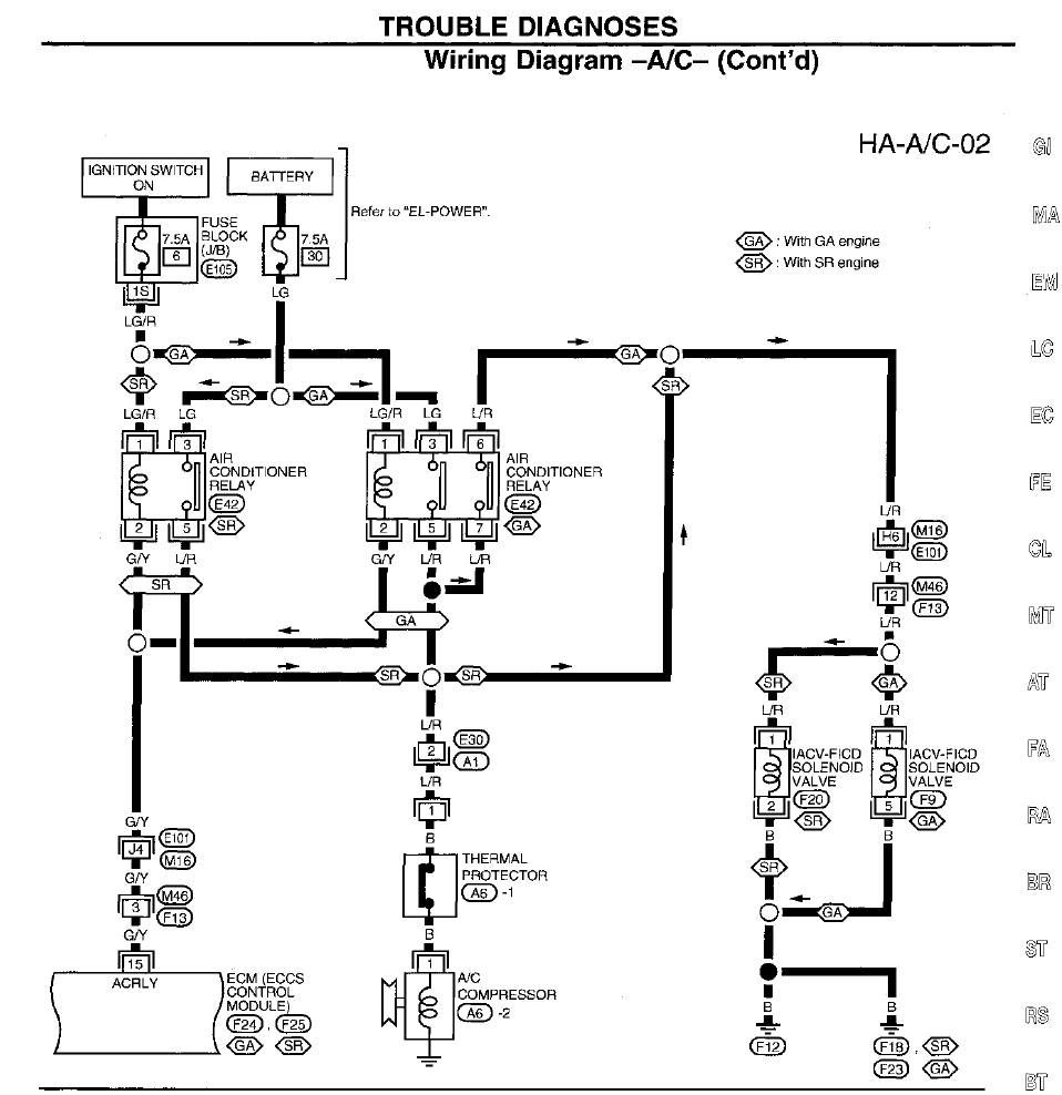Nissan sunny electrical wiring diagram #8