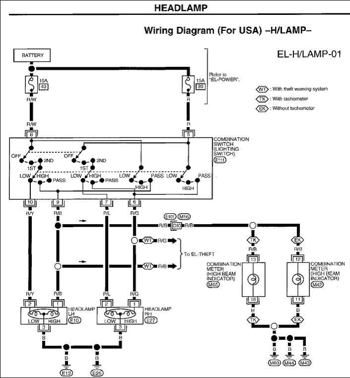 Nissan micra headlight wiring diagram