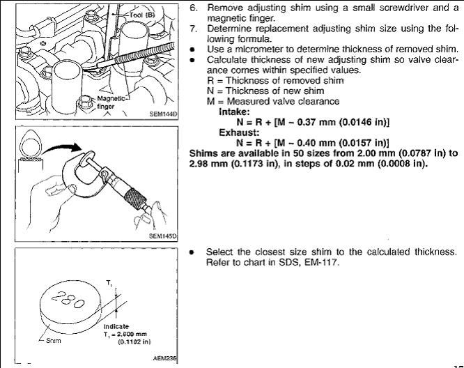 Nissan sentra valve adjustment #4