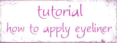 how to apply eyeliner