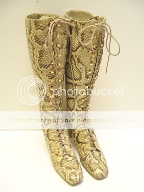 Sharon Stones Snakeskin Boots  