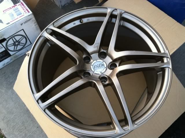 Wheels (2) Advan AVS Model 5 19x10 45MM Bronze USED $2650